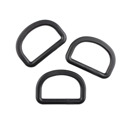 Plastic D-ring - 32/19 mm black 1 pc.