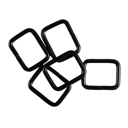 Metal frame - 20/15/3 mm matte black 1 pc.