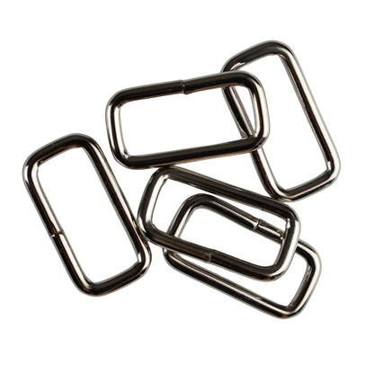 Metal D-ring - 20/8/2.5 mm nickel 1 pc.