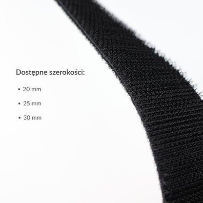 Hook and loop tape - double-sided 25 mm/1 m nylon black