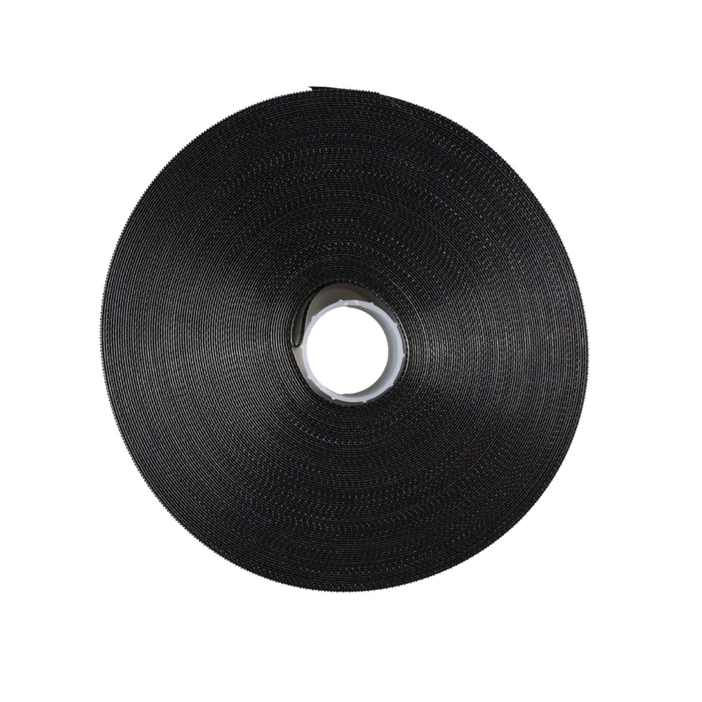Low-profile hook velcro tape 20 mm/1 m nylon black