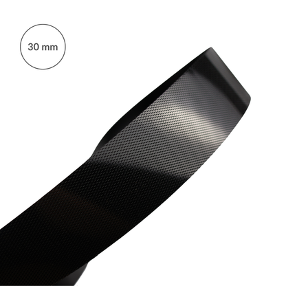 Low-profile hook velcro tape 30 mm/1 m nylon black