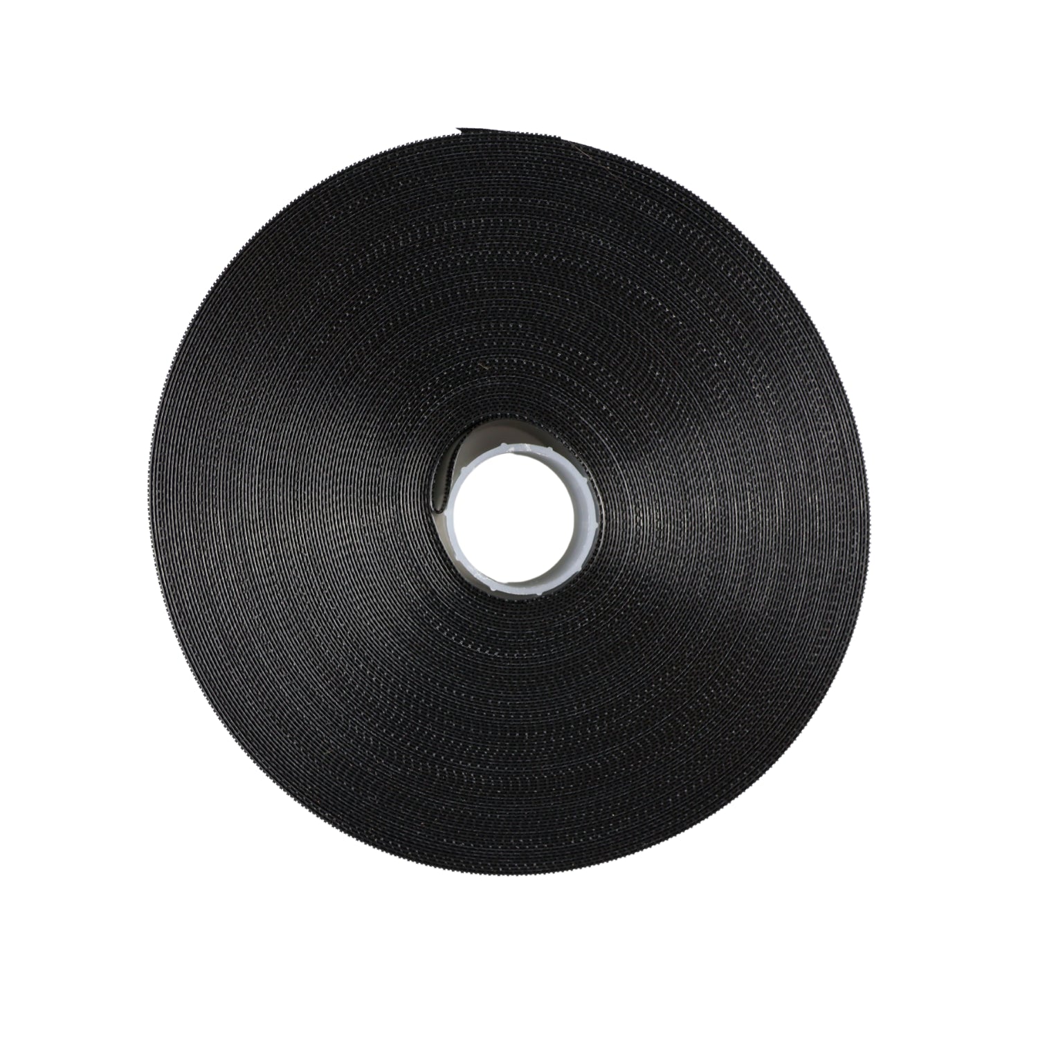 Low-profile hook velcro tape 30 mm/1 m nylon black