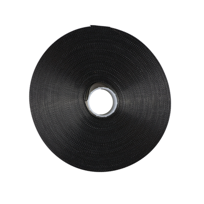 Low-profile hook velcro tape 30 mm/1 m nylon black
