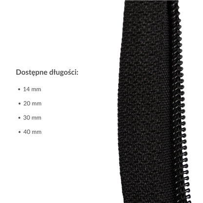 Zipper - #5 coil non-separable auto-lock 14cm
