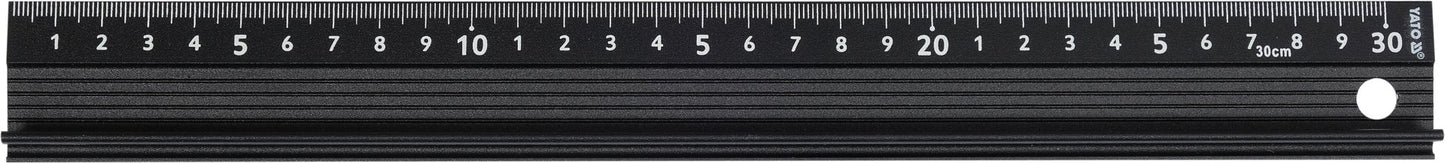 Yato Safety Ruler with Guard - 300 mm