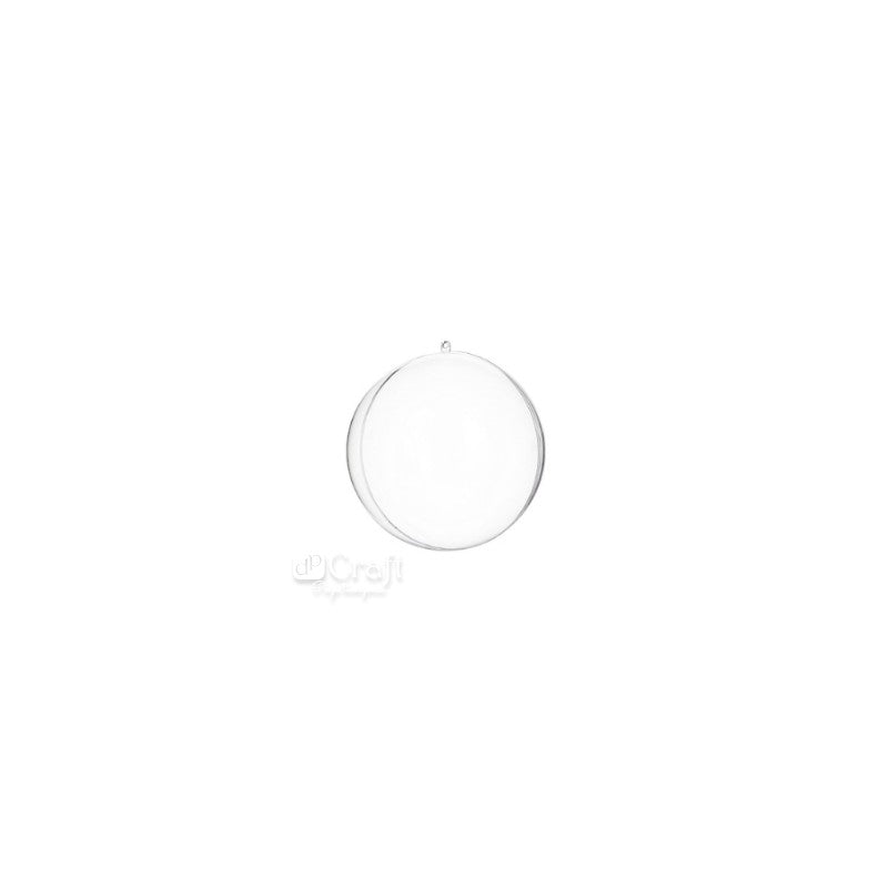 DpCraft Acrylic Baubles - 8 cm, 5 pcs
