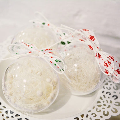 DpCraft Acrylic Baubles - 8 cm, 5 pcs
