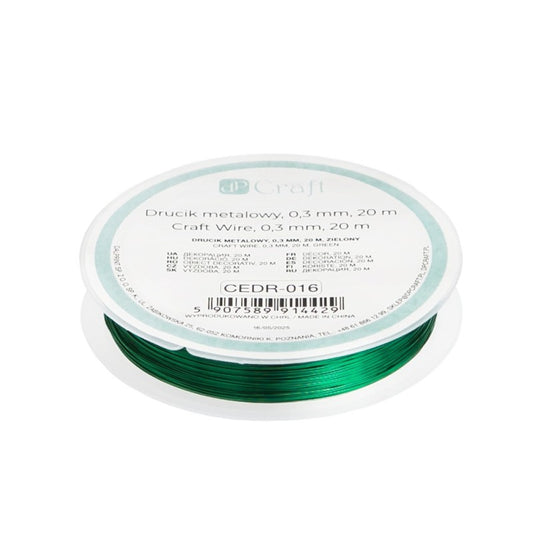 Drucik metalowy DpCraft - 0,3 mm/20 m zielony