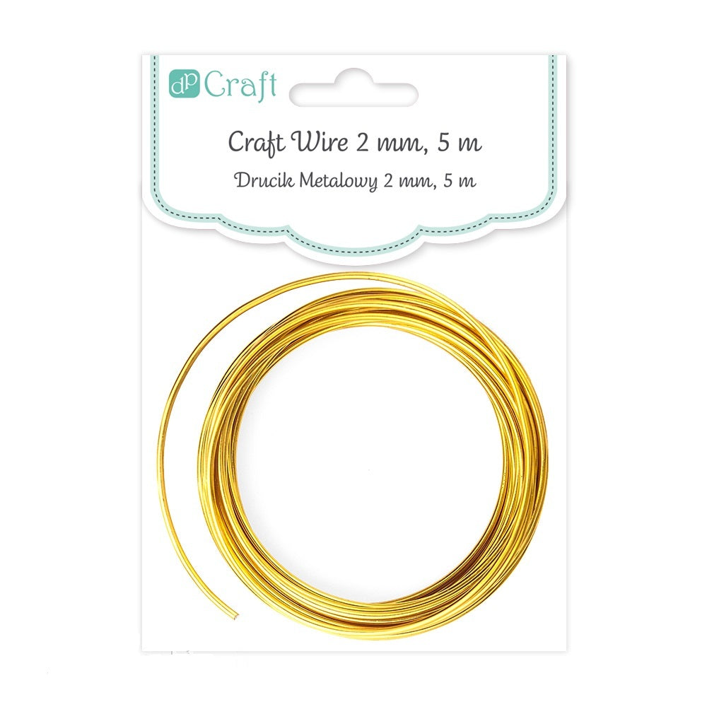 DpCraft metal wire - 2 mm/5 m gold