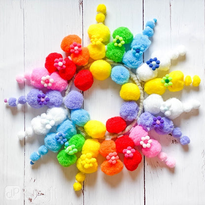DpCraft Self-Adhesive Hook and Loop Dots - White 69 pcs.