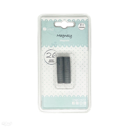 DpCraft Magnets - 10 mm x 3 mm, 26 pcs