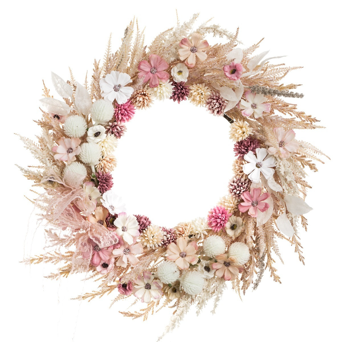 DpCraft Lace Ribbon - 2.5 cm x 2 m Powder Pink