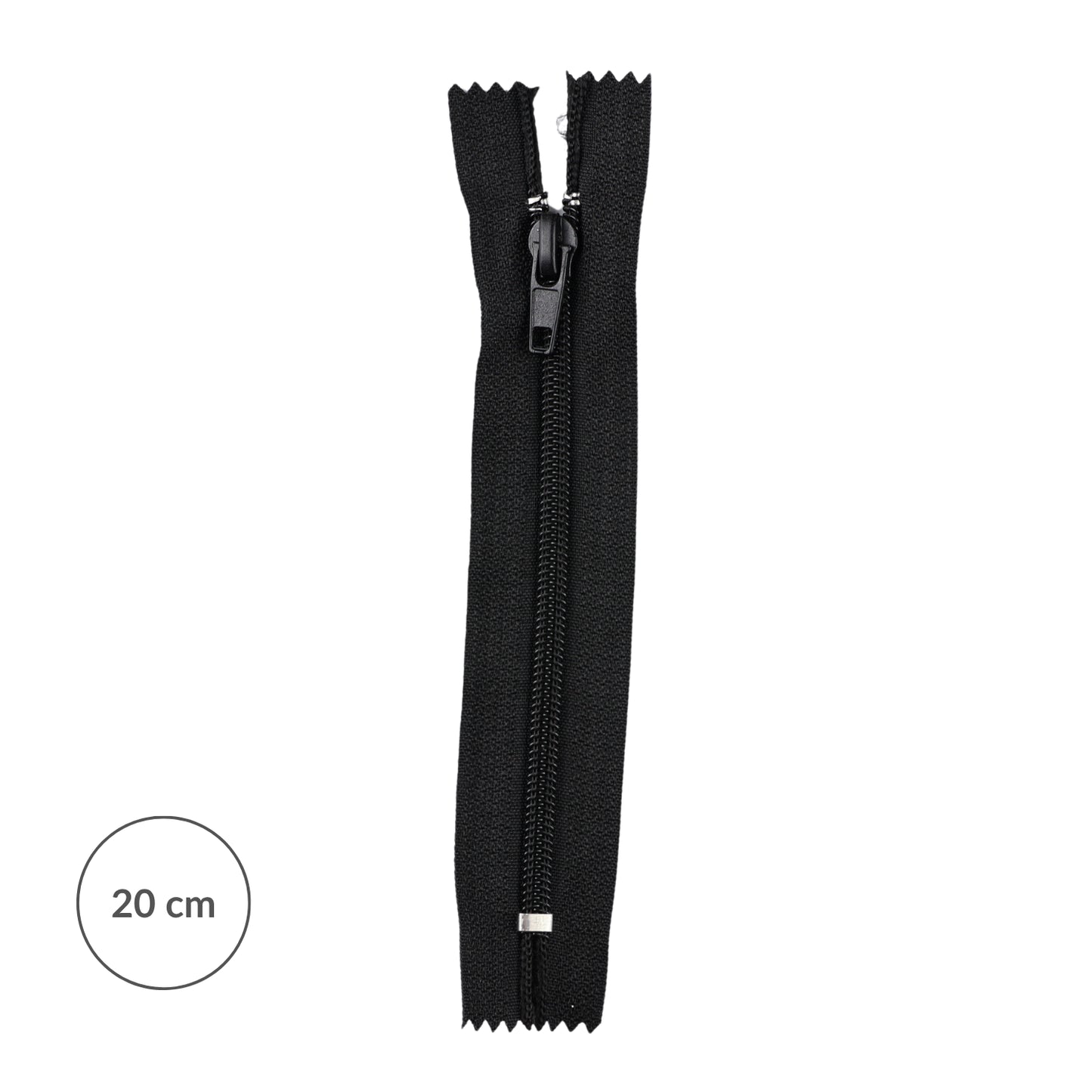 Spiral zipper #5 non-separating auto lock 20cm