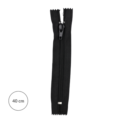 Zipper - #5 coil non-separable auto-lock 40cm