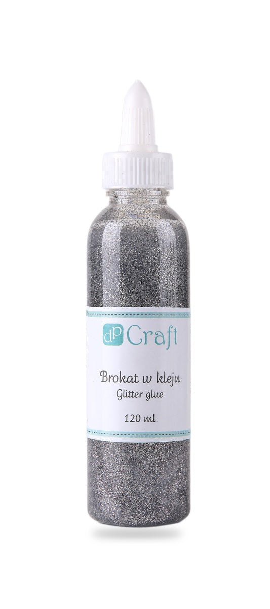 DpCraft Glitter Glue - 120 ml silver