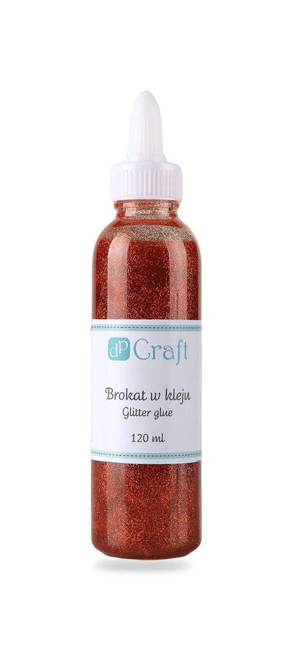 DpCraft glitter glue - 120 ml red