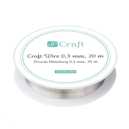 DpCraft metal wire - 0.3 mm/20 m silver