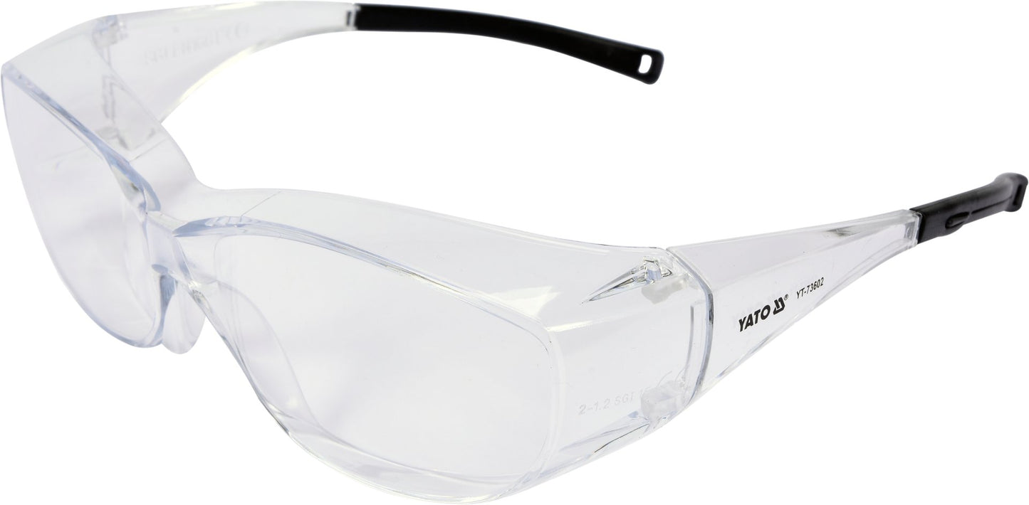 Yato protective safety glasses - clear fit-over
